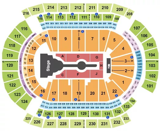 seating chart for Prudential Center - Cardi B - eventticketscenter.com
