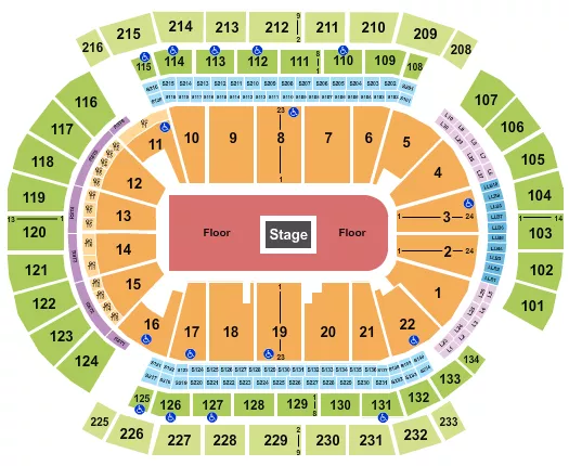 seating chart for Prudential Center - Center Stage 2 - eventticketscenter.com