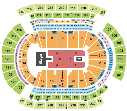 seating chart for Prudential Center - Christian Nodal - eventticketscenter.com