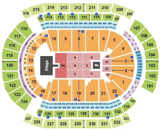 seating chart for Prudential Center - Cody Johnson - eventticketscenter.com