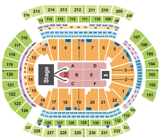 seating chart for Prudential Center - Conan Gray - eventticketscenter.com