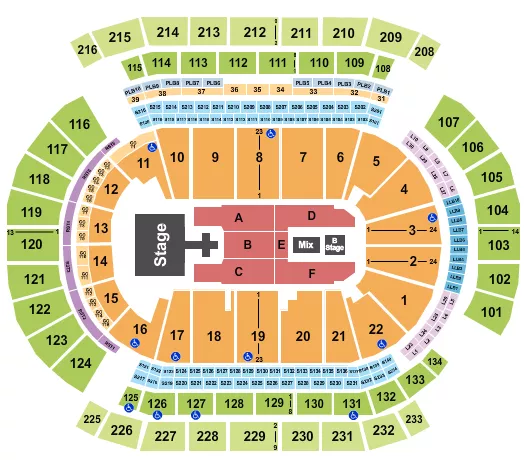 seating chart for Prudential Center - Def Leppard - eventticketscenter.com