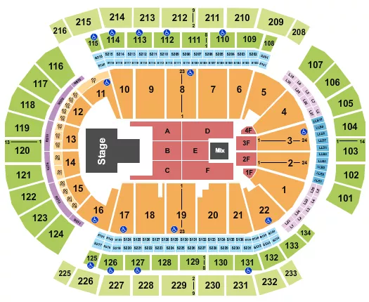seating chart for Prudential Center - Diljit Dosanjh - eventticketscenter.com