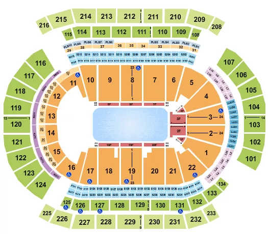 seating chart for Prudential Center - Disney On Ice 2 - eventticketscenter.com