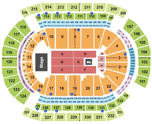 Prudential Center Seating Chart in Newark, NJ