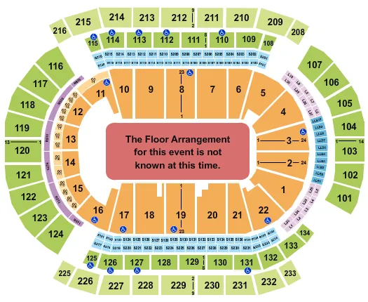 seating chart for Prudential Center - Generic Floor - eventticketscenter.com