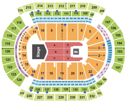 seating chart for Prudential Center - Grupo Firme - eventticketscenter.com