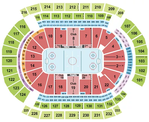 seating chart for Prudential Center - Hockey - eventticketscenter.com