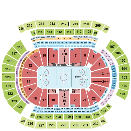 Hockey Seating Map