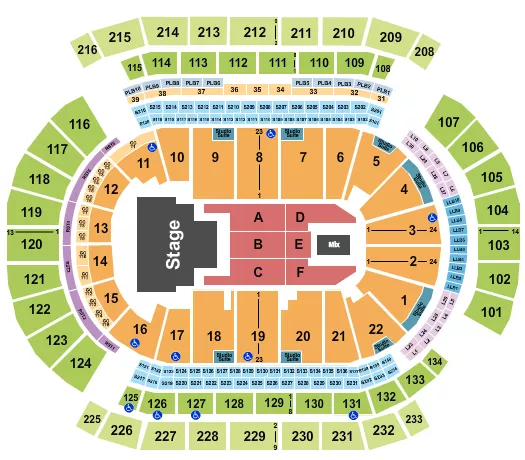 seating chart for Prudential Center - I-dle - eventticketscenter.com