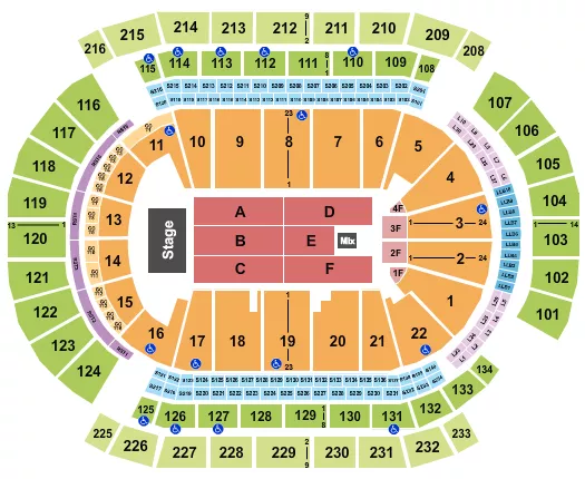 seating chart for Prudential Center - J Balvin 1 - eventticketscenter.com