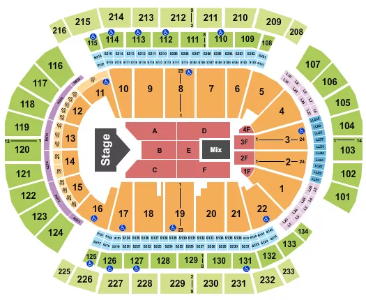 seating chart for Prudential Center - Jelly Roll - eventticketscenter.com