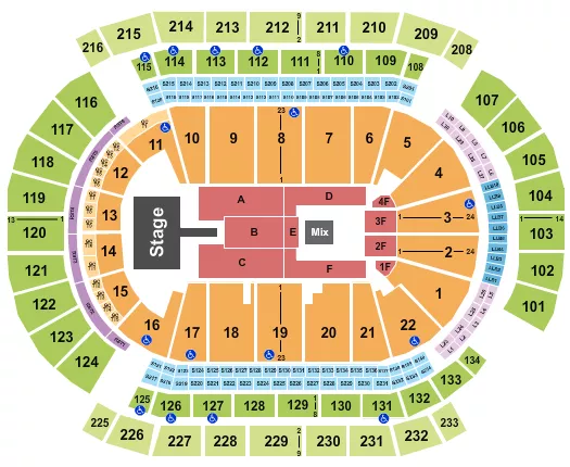 seating chart for Prudential Center - Jhene Aiko - eventticketscenter.com