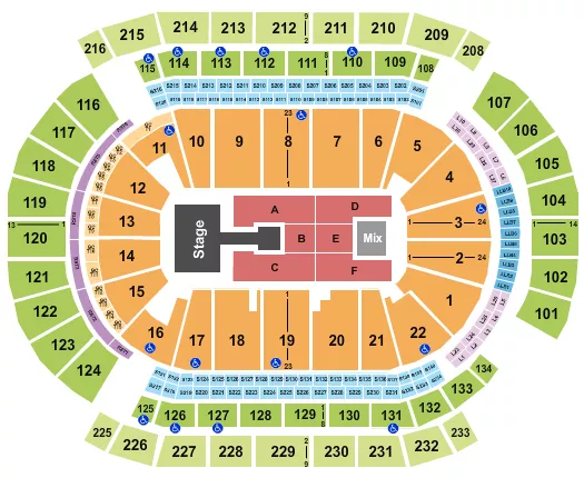 seating chart for Prudential Center - Junior H - eventticketscenter.com
