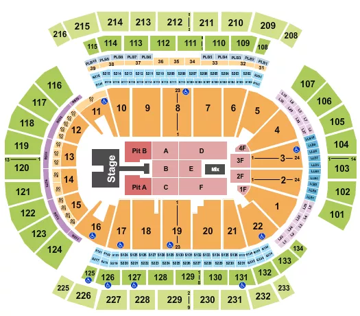 seating chart for Prudential Center - Kelsea Ballerini - eventticketscenter.com