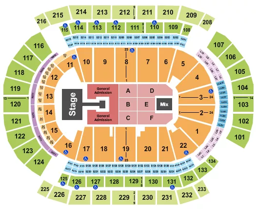 barclays center seating chart wwe