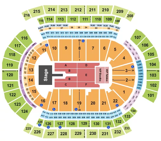 seating chart for Prudential Center - Mary J. Blige - eventticketscenter.com