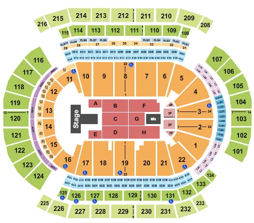 seating chart for Prudential Center - Maverick City Music - eventticketscenter.com