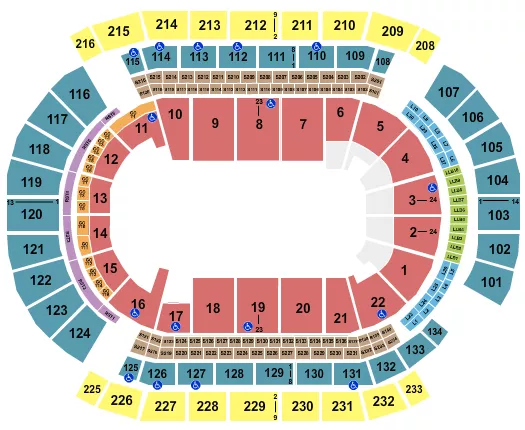 seating chart for Prudential Center - Monster Jam 2 - eventticketscenter.com