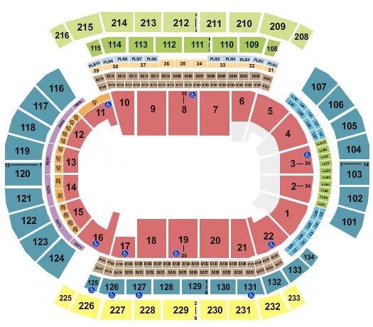 seating chart for Prudential Center - Monster Jam 2 - eventticketscenter.com