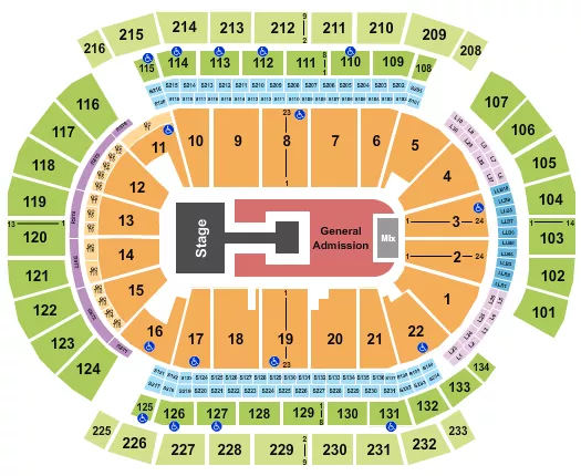 seating chart for Prudential Center - NCT127 - eventticketscenter.com