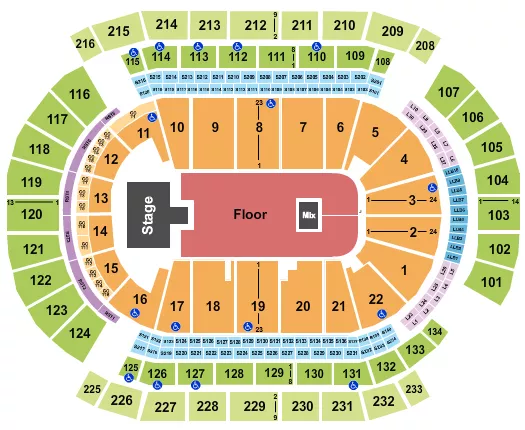 seating chart for Prudential Center - NF - eventticketscenter.com