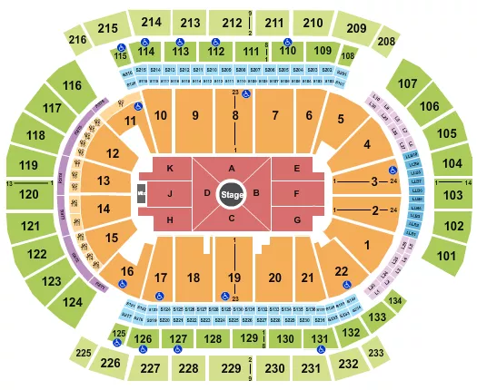 seating chart for Prudential Center - Nate Bargatze - eventticketscenter.com