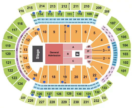 seating chart for Prudential Center - Rock The Rock Fest - eventticketscenter.com