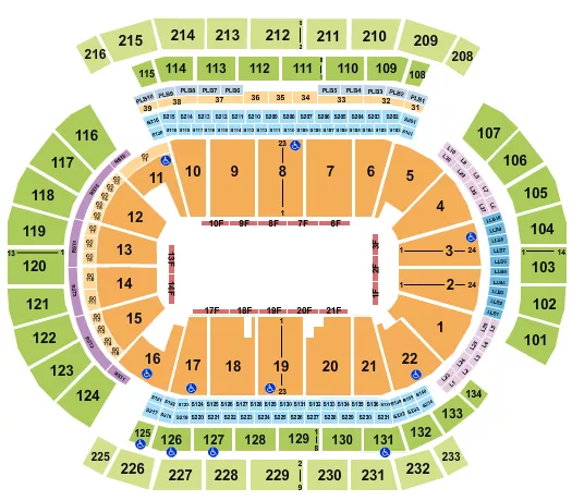 seating chart for Prudential Center - Stars On Ice - eventticketscenter.com