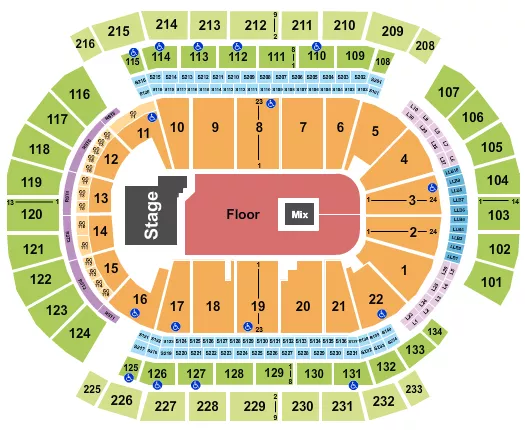seating chart for Prudential Center - Twenty One Pilots - eventticketscenter.com