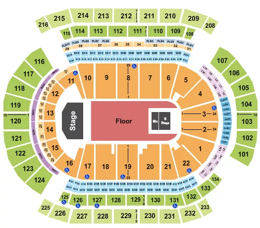 seating chart for Prudential Center - Tyler The Creator - eventticketscenter.com