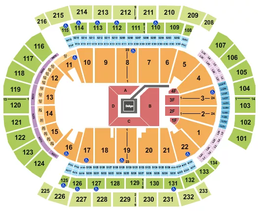 seating chart for Prudential Center - World Championship Sumo 2 - eventticketscenter.com