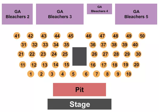seating chart for Pueblo Ice Arena - Endstage Pit - eventticketscenter.com