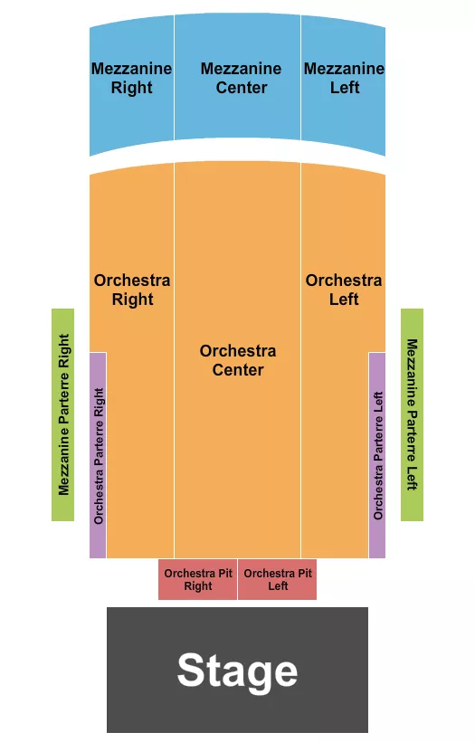seating chart for Pullo Family Performing Arts Center - End Stage - eventticketscenter.com