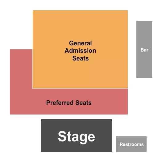 GA & Preferred Seating Map