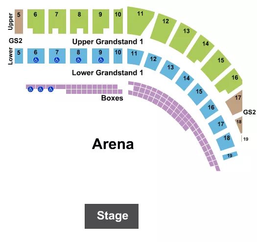 seating chart for Puyallup Fairgrounds At Washington State Fair Events Center - Motorsport Mayhem - eventticketscenter.com