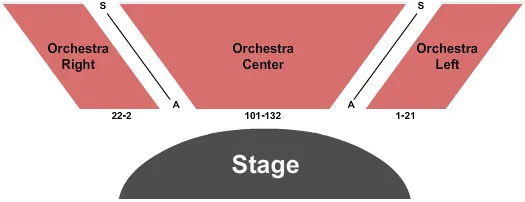 seating chart for Queen Creek Performing Arts Center - End Stage - eventticketscenter.com