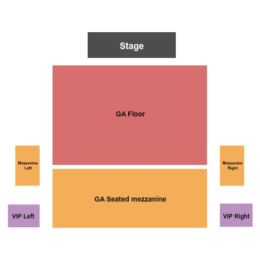 seating chart for Queen Elizabeth Theatre - Toronto - GA Floor & GA Seated Mezz - eventticketscenter.com