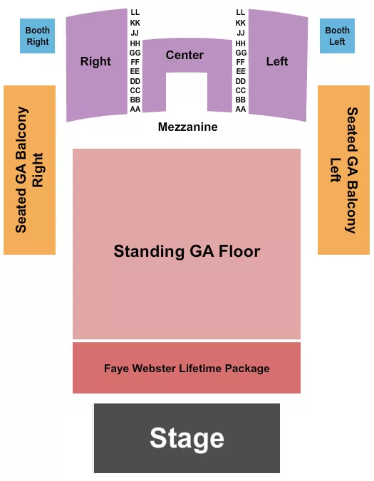 seating chart for Queen Elizabeth Theatre - Toronto - Faye Webster - eventticketscenter.com