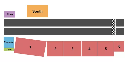 seating chart for RAD Torque Raceway - Rocky Mountain Nationals - eventticketscenter.com