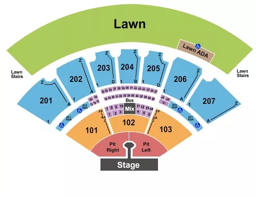 seating chart for RV Inn Style Resorts Amphitheater - Needtobreathe - eventticketscenter.com