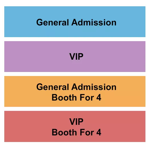 seating chart for Raleigh Improv - GA-VIP-Booths - eventticketscenter.com