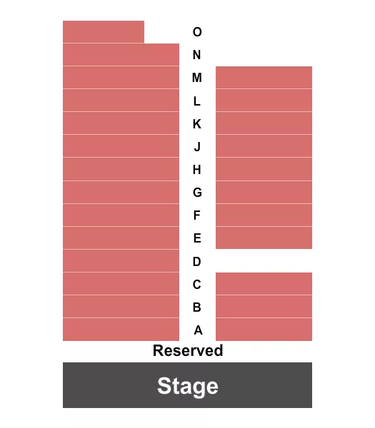 seating chart for Randy Barton Black Box Theatre At Egyptian Theatre - UT - Endstage - eventticketscenter.com