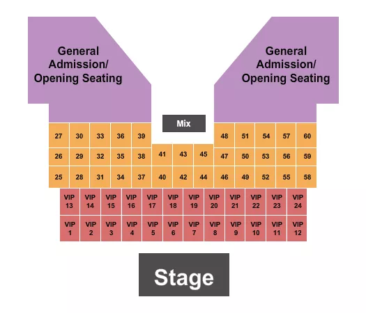 seating chart for Ray Clymer Exhibit Hall - Bingo Loco - eventticketscenter.com