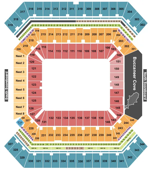Raymond James Stadium Tickets Seating Chart Etc