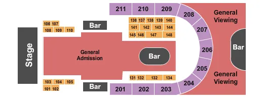seating chart for Rebel - Toronto - GA Floor VIP Mezz - eventticketscenter.com
