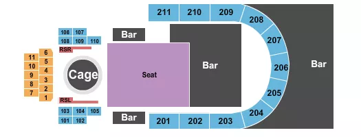 seating chart for Rebel - Toronto - Unified MMA - eventticketscenter.com