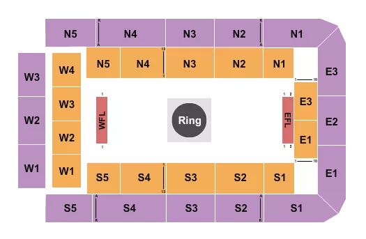 seating chart for Recreation Hall - Penn State University - Wrestling - eventticketscenter.com