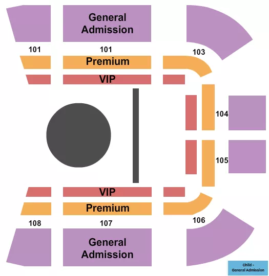 seating chart for Red Bird Mall - Nuclear Circus - eventticketscenter.com