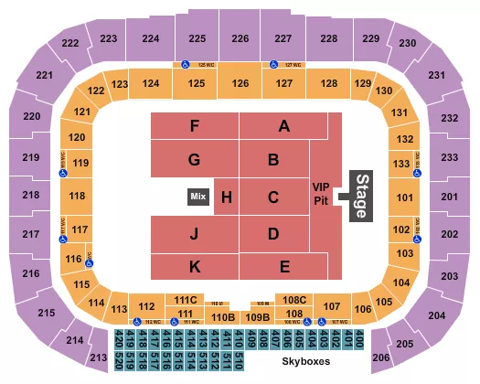 seating chart for Sports Illustrated Stadium - Endstage VIP Pit - eventticketscenter.com